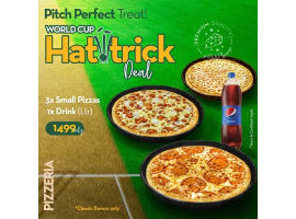 Pizzeria Hatrick Deal For Rs.1499/-